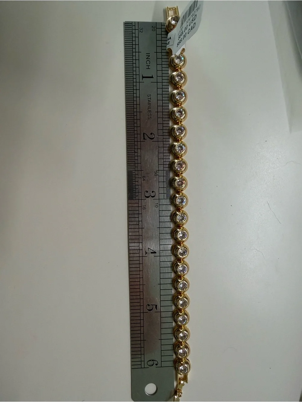 Crystal tennis bracelet